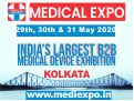 Medical Expo India 2020 - Focused on Medical Equipment, Diagnostic Equipment and Lab Devices will be held from 29-31 May, 2020 in Science City, Kolkata, West Bengal, India.